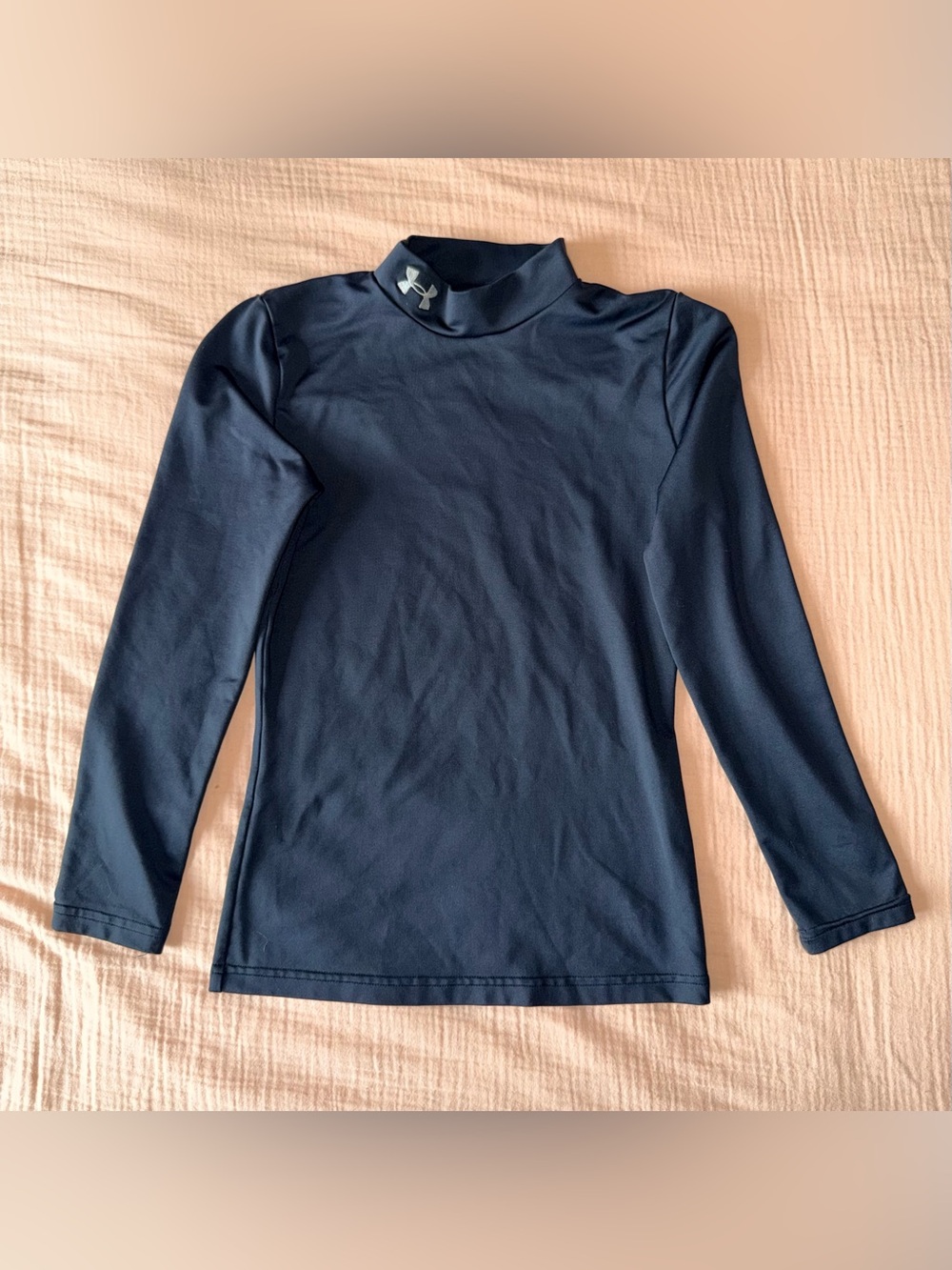 Under Armour Boys Mock Neck Athletic Top Youth M